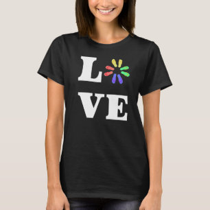 T-shirt Love Flip Flops Mignonne Pour Les Vacances Été Pla