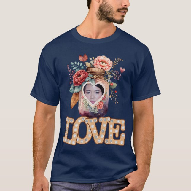 T-shirt Love-Flowery Coeur Jar-Heart Forme Photo personnal (Devant)