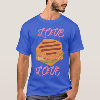T-shirt Love food retro
