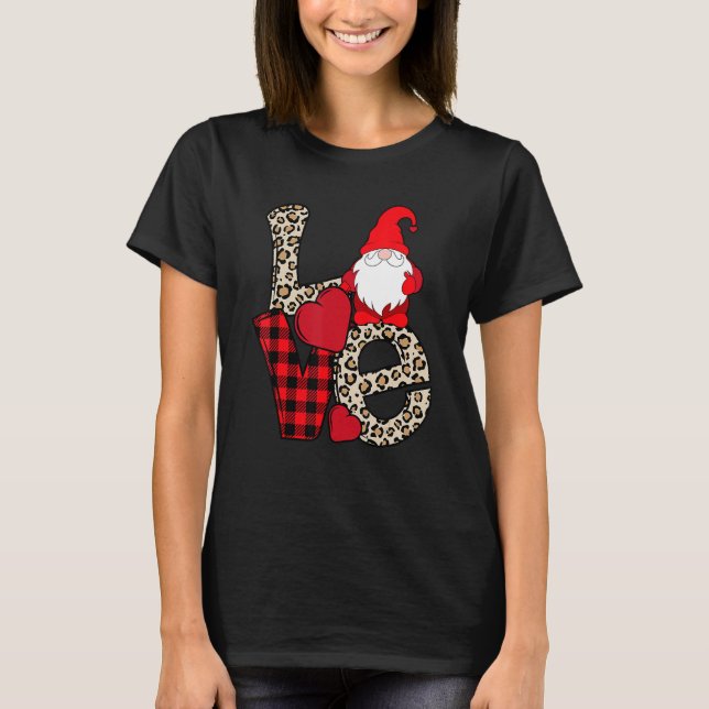 T-shirt Love Gnome Valentines Day  Love Valentine Gnomes H (Devant)
