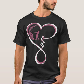 T-shirt Love Golf Heart