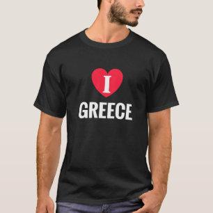 T-shirt Love Grèce Patriotic Accueil Pays Voyage