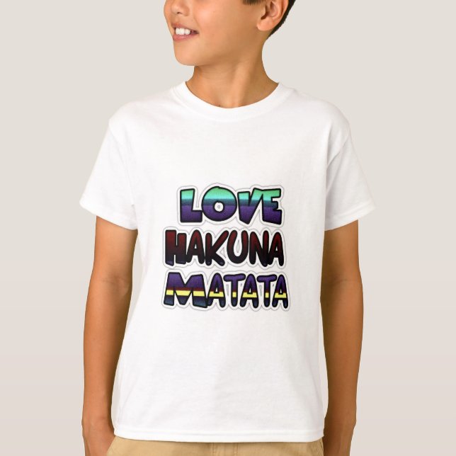 T-shirt Love Hakuna Matata Cadfts (Devant)