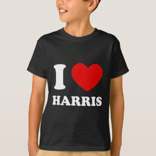 T-shirt Love Harris I Heart Harris Funny Prénom Harris