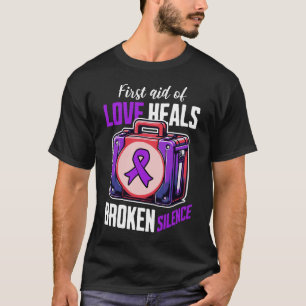 T-shirt Love Heals Broken Silence