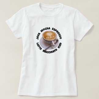 T-shirt Love Heart Italie Cappuccino Café Tasse Mu