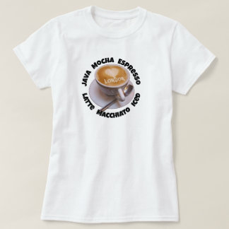 T-shirt Love Heart London Cappuccino Tasse à café 
