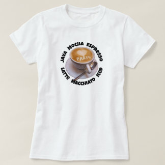 T-shirt Love Heart Paris Cappuccino Tasse à café