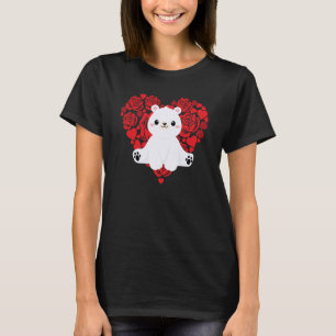 T-shirt Love Heart Valentine's Day Rose Polar Bear Boys K