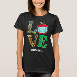 T-shirt Love High School Virtual E learning Enseignant Étu