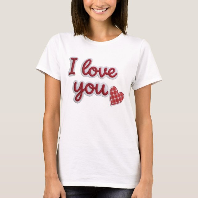 T-shirt Love in Red (Devant)