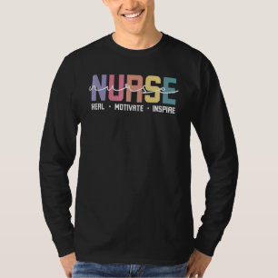 T-shirt Love Inspire Heal Soins à domicile Infirmière Sant