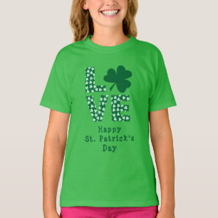 T-shirt LOVE Irish Fun Kids St. Patrick's Day