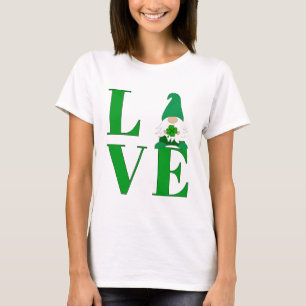 T-shirt Love Irish Gnome
