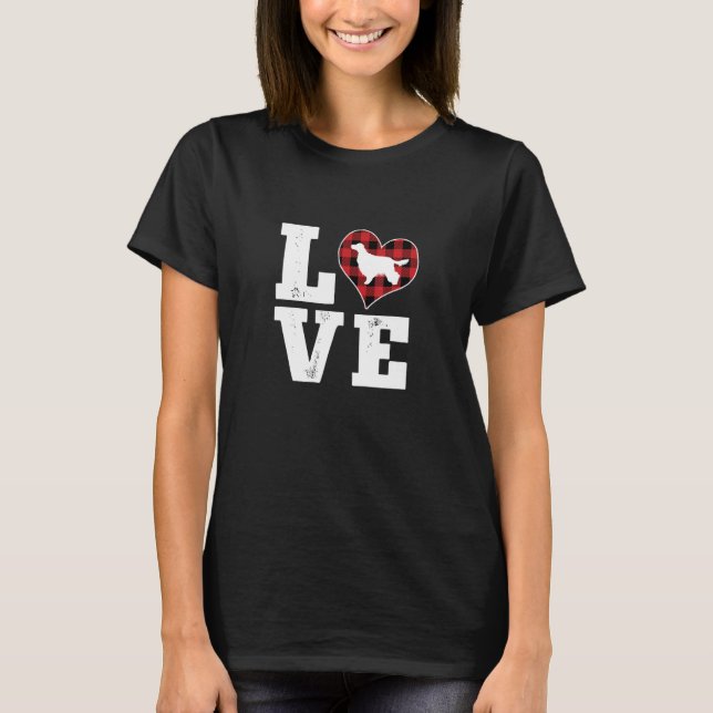 T-shirt Love Irish Setter Amoureux de les chiens Cadeaux C (Devant)