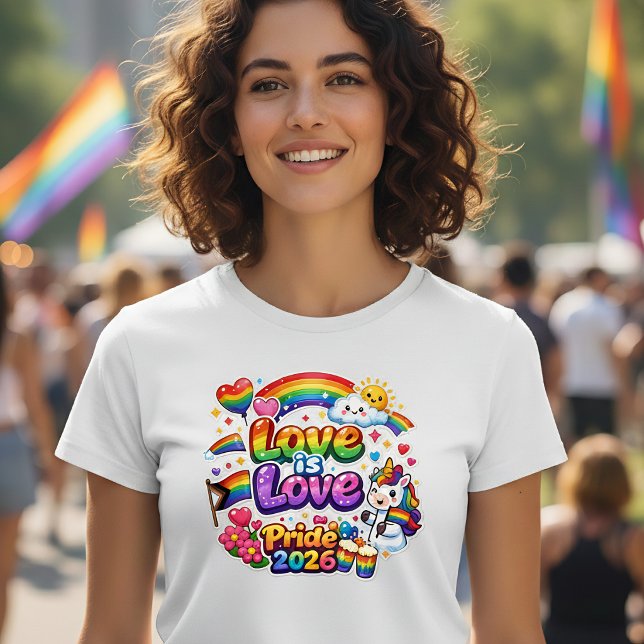 T-shirt Love Is Love Fierté Arc-en-ciel  (Créateur téléchargé)