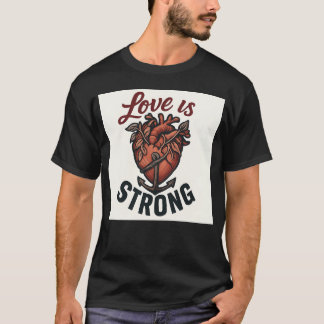 T-shirt LOVE is Strong funny