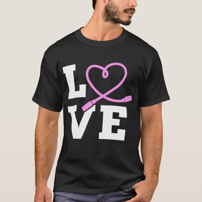 T-shirt LOVE Jump Rope Ignorer Jumping Sports (Devant)