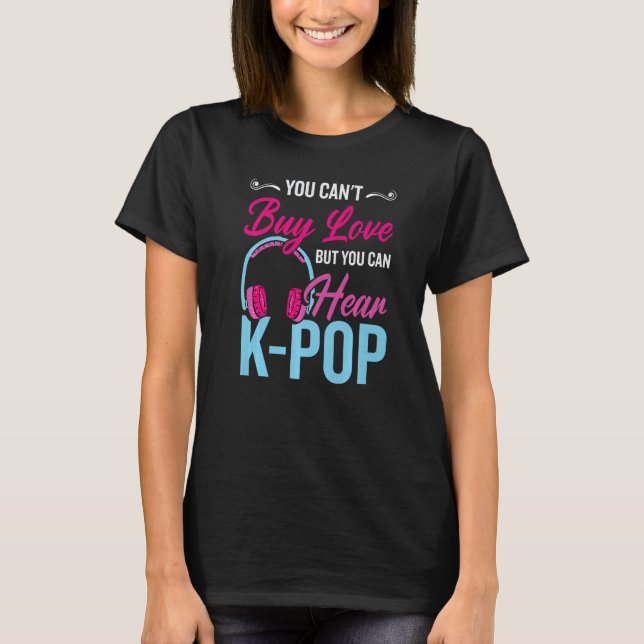 T-shirt Love K-Pop Premium (Devant)