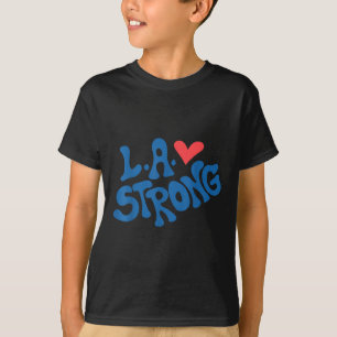 T-shirt Love La Heart Los Angeles Solide Supportive