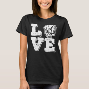 T-shirt Love Labrador I Love My Yellow Lab Labrador Retrie