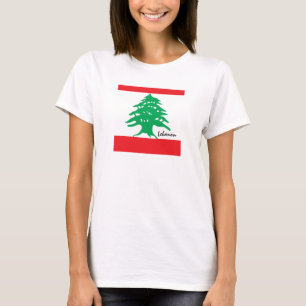 T-shirt Love Lebanon Tee, Drapeau libanais patriotes /spor