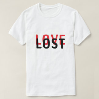 T-shirt LOVE & LOST Overlap Typographie Design