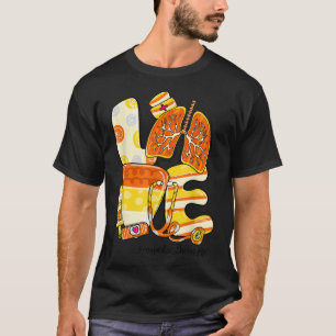 T-shirt LOVE Lung Candy Corn Thérapie respiratoire Vie Aut