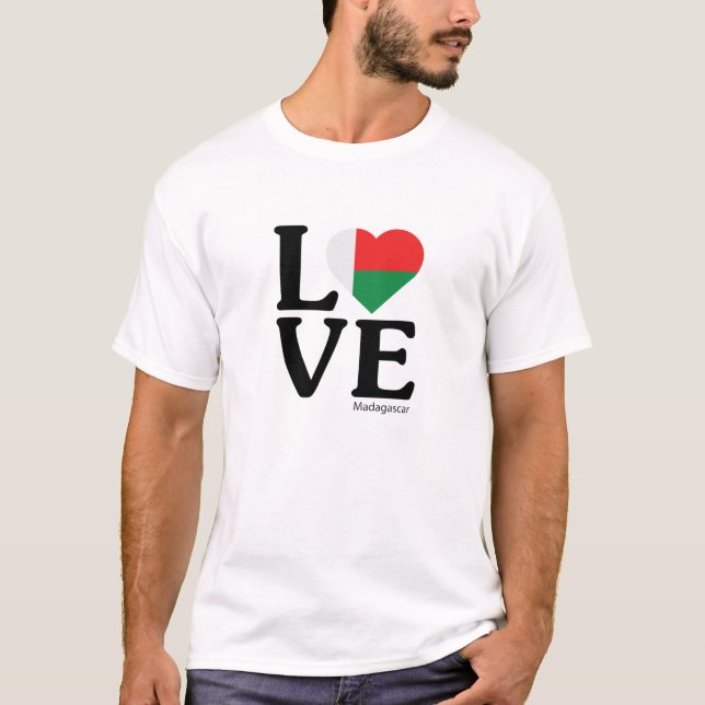 T-shirt Love Madagascar (Devant)
