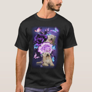 T-shirt Love Magical Wheaten terrier violet Rose Flower B