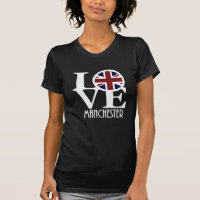 LOVE Manchester Angleterre (texte blanc)
