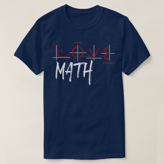 T-shirt Love math 2 (Design devant)