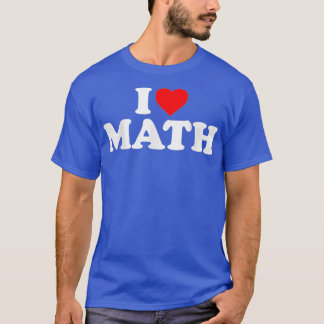 T-shirt Love Math Heart 1