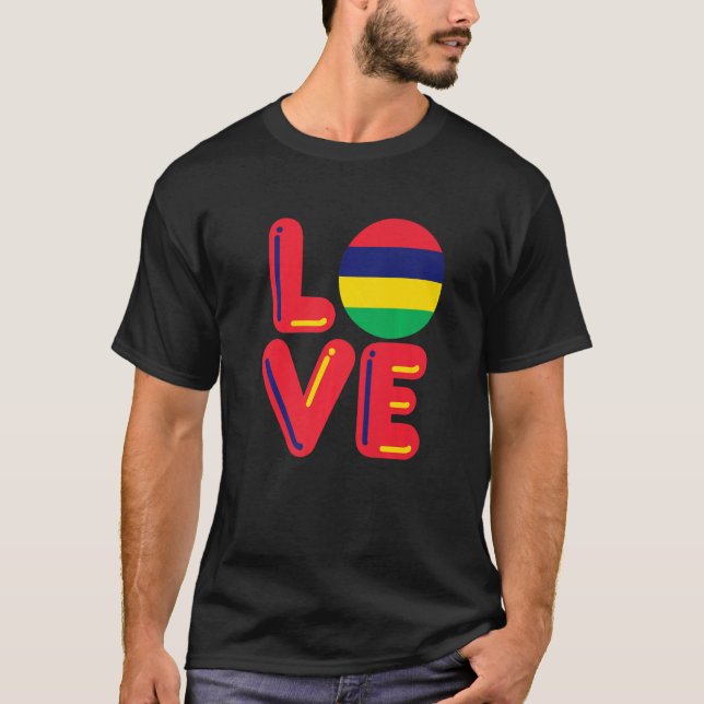 T-shirt LOVE - Maurice Premium (Devant)