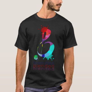 T-shirt Love Music Blended with me boy