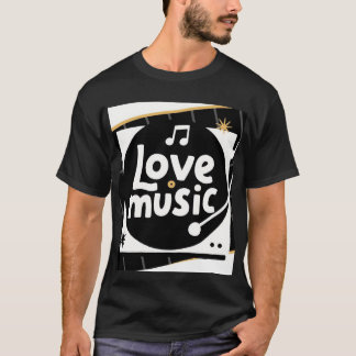 T-shirt Love Music : Spin the Joy