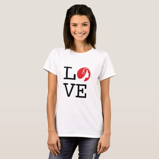 T-shirt Love Music Top (Devant entier)