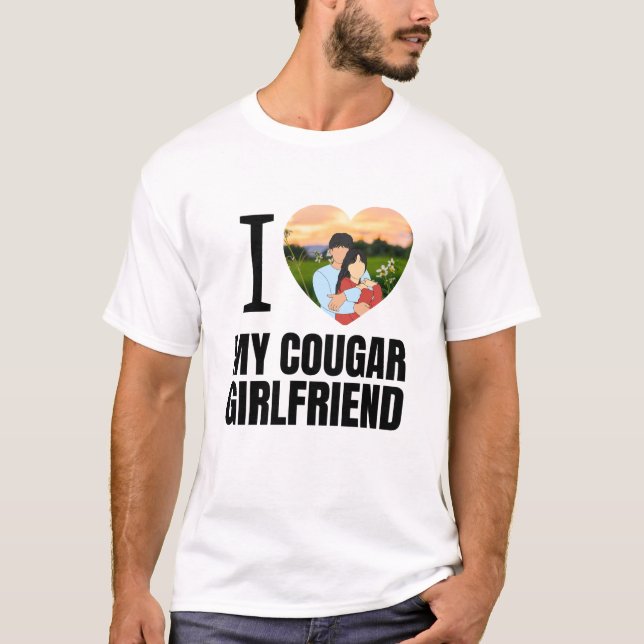 T-shirt Love My Cougar Funny Older Girlfriend Dating Quote (Devant)
