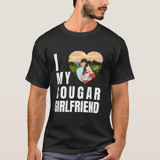T-shirt Love My Cougar Funny Older Girlfriend Dating Quote (Devant)