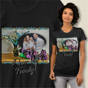 T-shirt Love My Family Silk and Corn Husk Flowers 2190