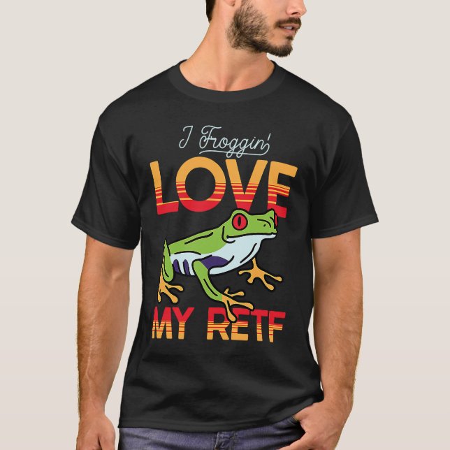 T-shirt Love My Red Eyed Tree Frog (Devant)