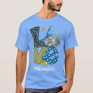 T-shirt Love Nana Life Leopard Gnome Happy Chanukah Gnome 