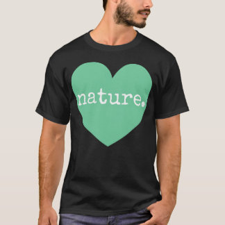 T-shirt Love Nature Heart retro