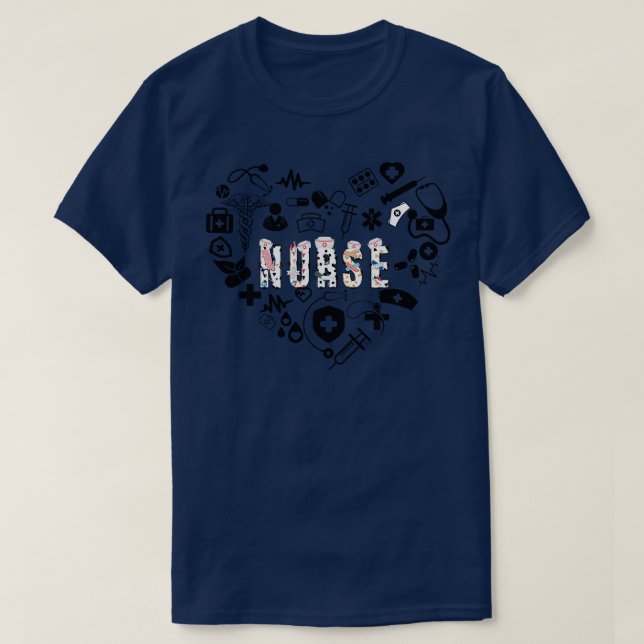T-shirt Love Nurse 2 (Design devant)