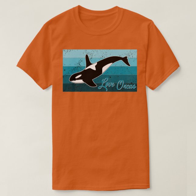 T-shirt Love Orcas 3 (Design devant)