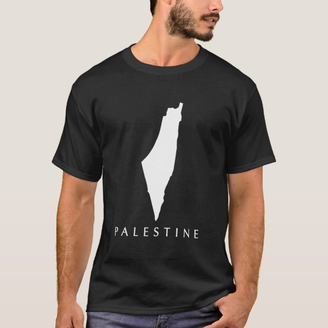 T-shirt Love Palestine Map (Devant)