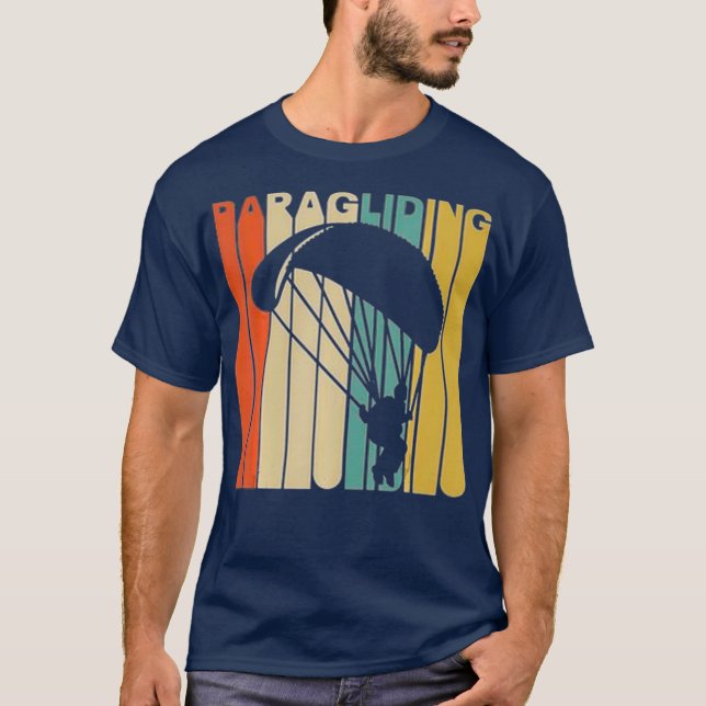 T-shirt Love Paragliding Heartbeat Lovers Cadeau pour homm (Devant)