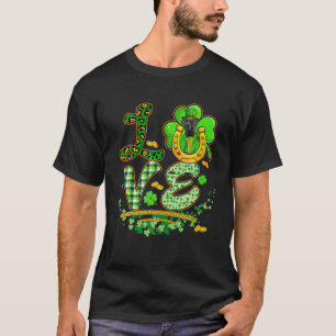T-shirt LOVE Patrick's Day Leprechaun Great Dane