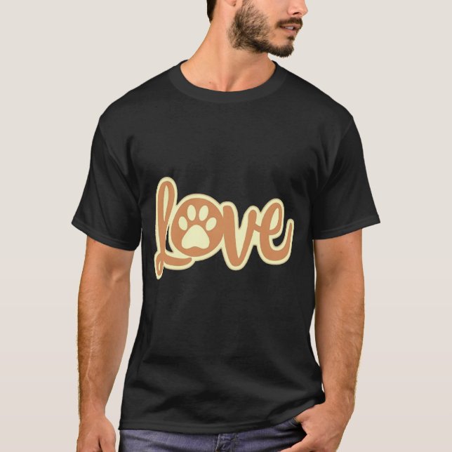 T-shirt Love paw (Devant)