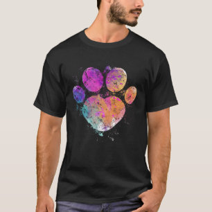 T-shirt Love Paw Paint Speckted Jote Apparel